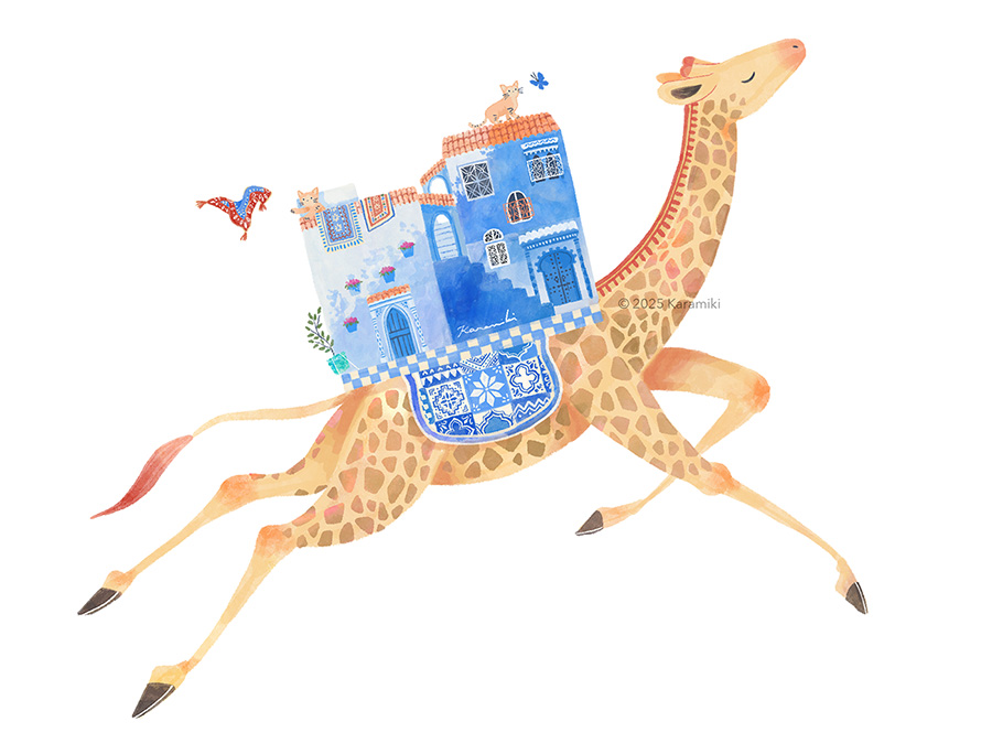 キリンの引っ越しやさんモロッコ